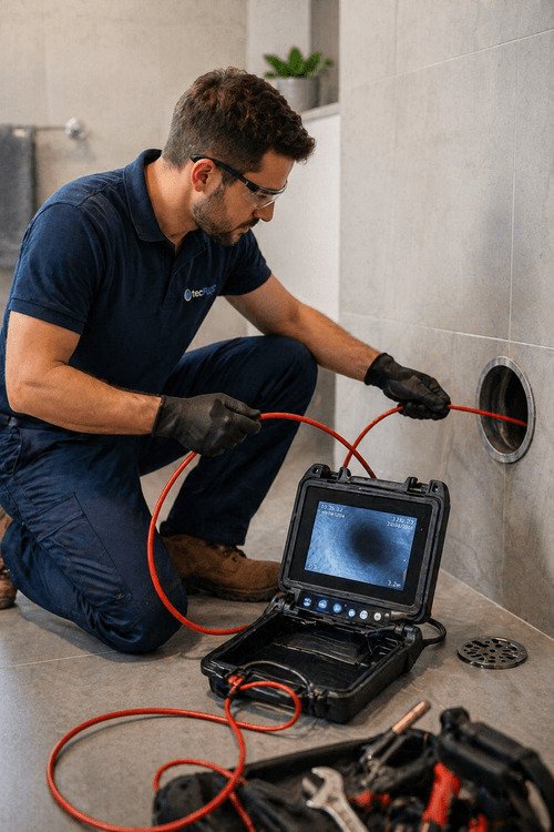 Equipamento de vídeo inspeção utilizado na análise de tubagens